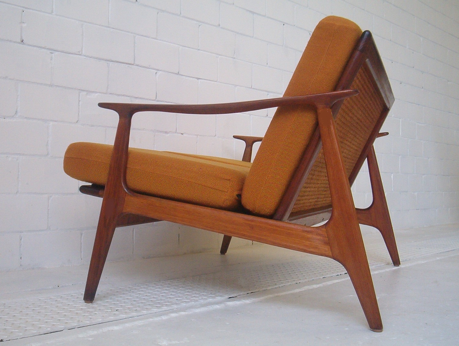 parker-furniture-2-seater-sofa-1960's-vintage-teak-sofa-danish-era-3