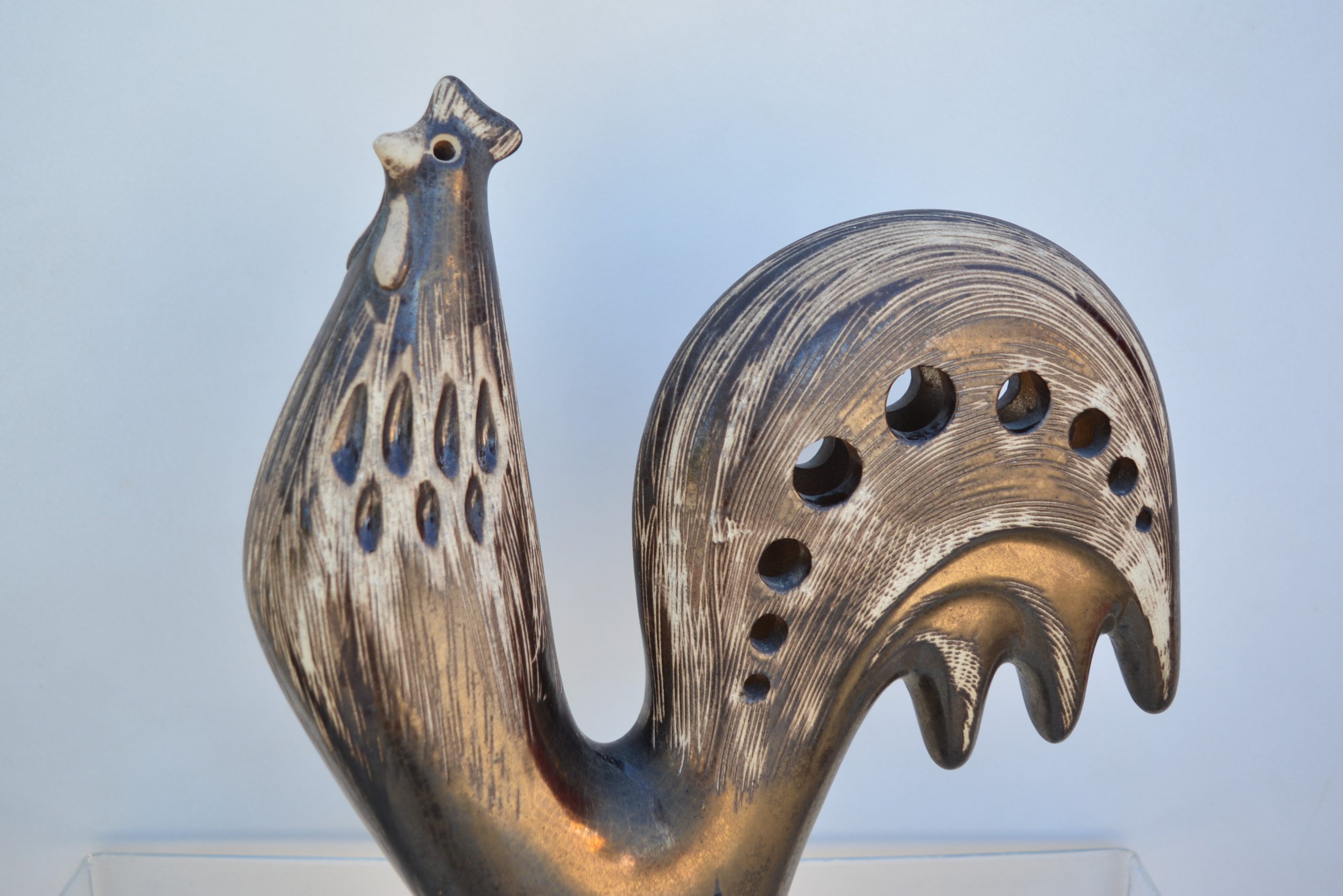 ellis-pottery-rooster-bird-ceramics-vintage-australian-design-bitossi-era-1960's (5)