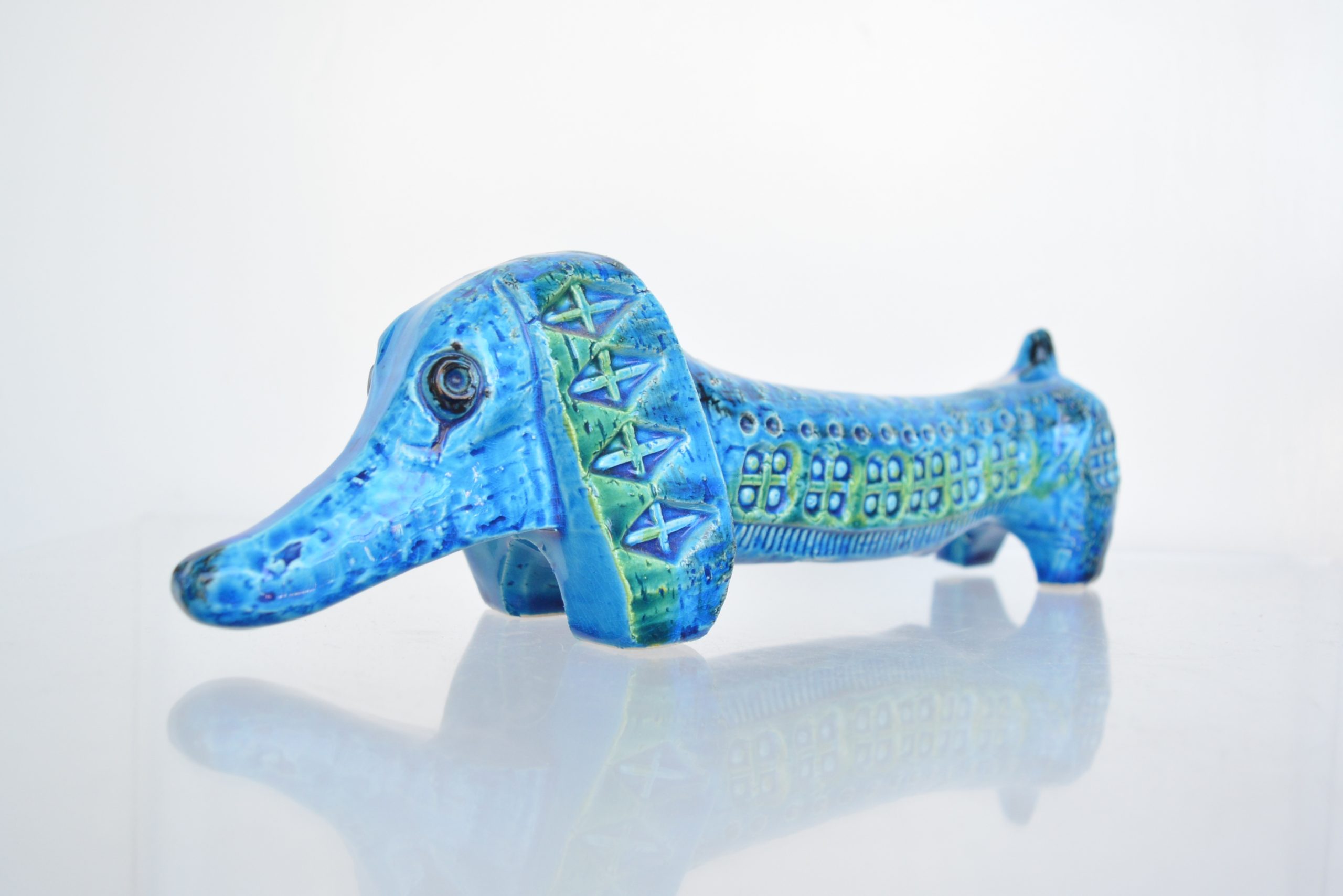 bitossi-dachshund-dog-vintage-pottery-italian-italy-flavia-rimini-blu (2)