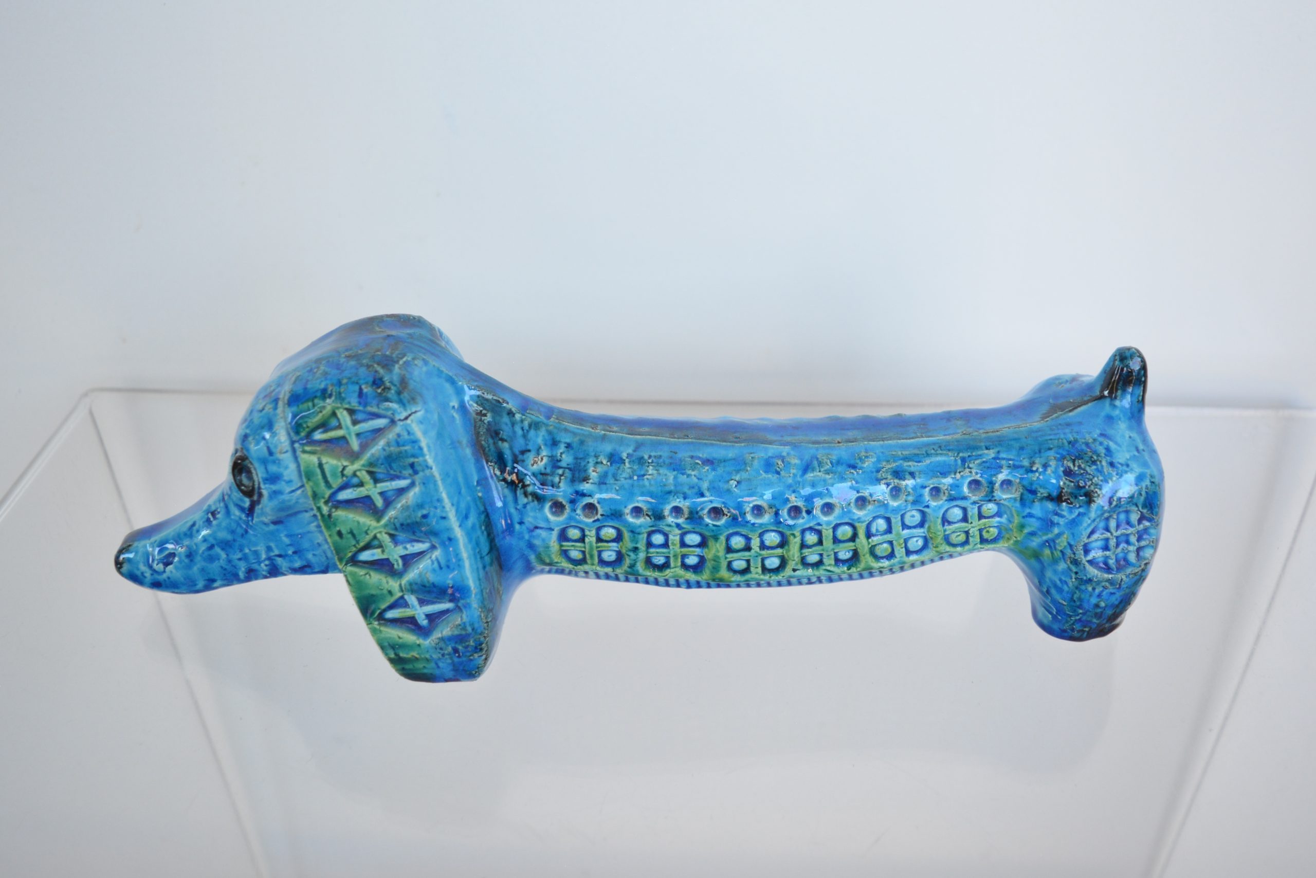 bitossi-dachshund-dog-vintage-pottery-italian-italy-flavia-rimini-blu (4)