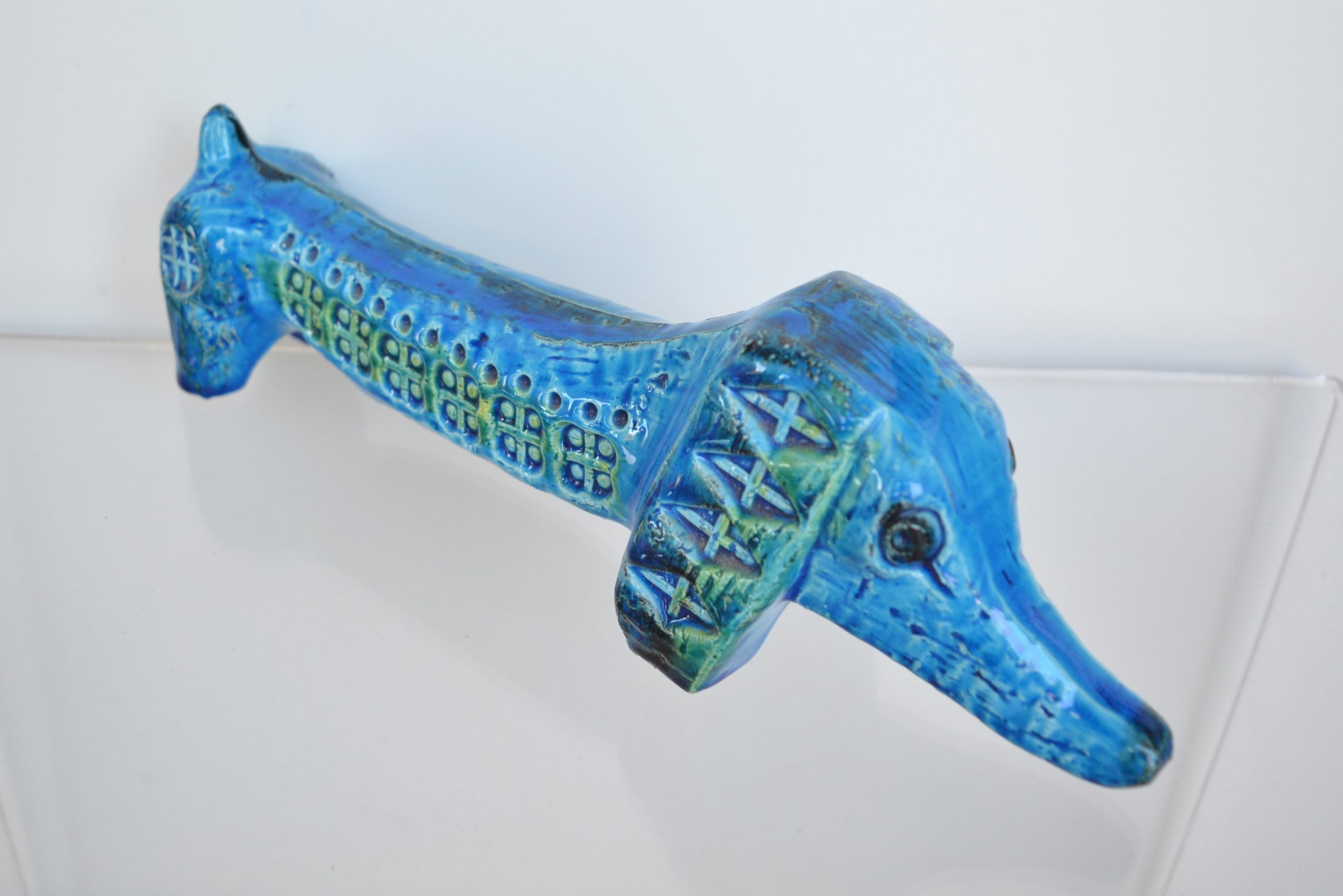 bitossi-dachshund-dog-vintage-pottery-italian-italy-flavia-rimini-blu (5)